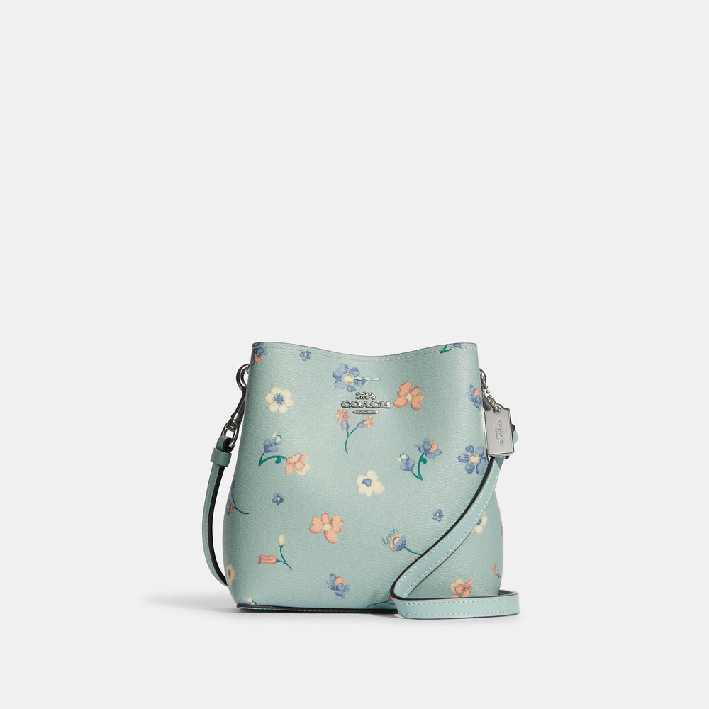 ALMOST PERFECT Coach Outlet Mini Town Bucket Bag With Mystical Floral Print